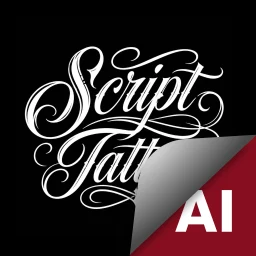 Biểu tượng AI Lettering Tattoo Generator